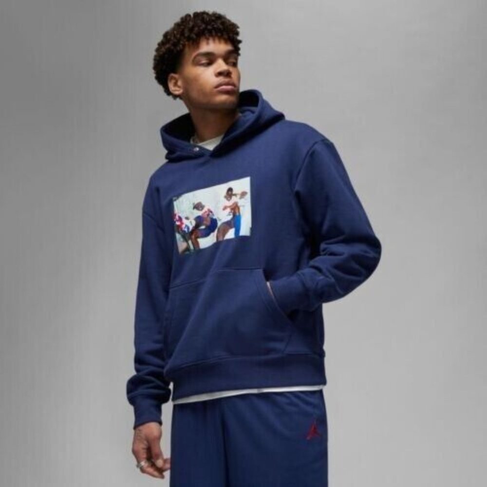 Air Jordan x Trophy Room New Sheriff In Town Dream Team Navy Hoodie Szs M - XXL